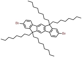 2,8-Dibromo-6,6,12,12-tetraoctyl-6,12-dihydroindeno[1,2-b]fluorene