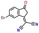 2-(6-Bromo-3-oxo-2,3-dihydro-1H-inden-1-ylidene)malononitrile