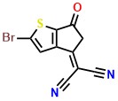 2-(2-Bromo-6-oxo-5,6-dihydro-4H-cyclopenta[b]thiophen-4-ylidene)malononitrile