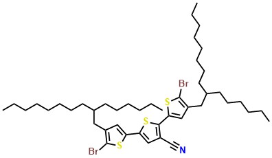 5,5''-Dibromo-4,4''-bis(2-hexyldecyl)-[2,2':5',2''-terthiophene]-3'-carbonitrile