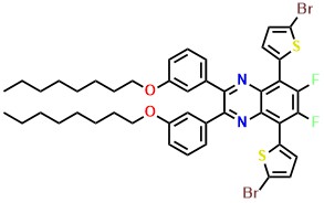 5,8-Bis(5-bromothiophen-2-yl)-6,7-difluoro-2,3-bis(3-(octyloxy)phenyl)quinoxaline