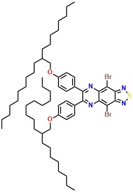 4,9-Dibromo-6,7-bis(4-((2-octyldodecyl)oxy)phenyl)-[1,2,5]thiadiazolo[3,4-g]quinoxaline