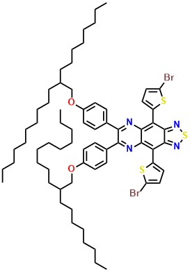 4,9-Bis(5-bromothiophen-2-yl)-6,7-bis(4-((2-octyldodecyl)oxy)phenyl)-[1,2,5]thiadiazolo[3,4-g]quinoxaline
