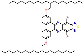 4,9-Dibromo-6,7-bis(3-((2-octyldodecyl)oxy)phenyl)-[1,2,5]thiadiazolo[3,4-g]quinoxaline