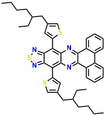 10,14-Bis[4-(2-ethylhexyl)-2-thienyl]dibenzo[a,c][1,2,5]thiadiazolo[3,4-i]phenazine