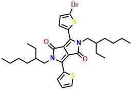 3-(5-Bromothiophen-2-yl)-2,5-bis(2-ethylhexyl)-6-(thiophen-2-yl)pyrrolo[3,4-c]pyrrole-1,4(2H,5H)-dione
