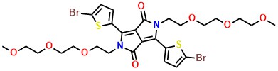 3,6-Bis(5-bromothiophen-2-yl)-2,5-bis(2-(2-(2-methoxyethoxy)ethoxy)ethyl)-2,5-dihydropyrrolo[3,4-c]pyrrole-1,4-dione