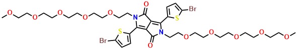 3,6-Bis(5-bromothiophen-2-yl)-2,5-di(2,5,8,11,14-pentaoxahexadecan-16-yl)-2,5-dihydropyrrolo[3,4-c]pyrrole-1,4-dione
