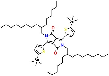2,5-Bis(2-hexyldecyl)-3,6-bis(5-(trimethylstannyl)thiophen-2-yl)-2,5-dihydropyrrolo[3,4-c]pyrrole-1,4-dione