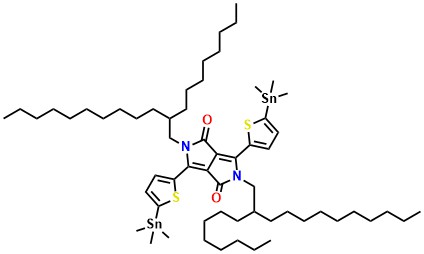 2,5-Bis(2-octyldodecyl)-3,6-bis(5-(trimethylstannyl)thiophen-2-yl)-2,5-dihydropyrrolo[3,4-c]pyrrole-1,4-dione