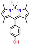 4,4-Difluoro-8(4'-hydroxyphenyl)-1,3,5,7-tetramethyl-4-bora-3a,4a-diaza-s-indacene