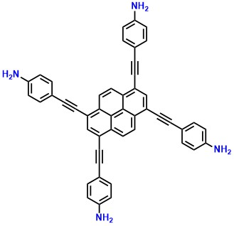 4,4',4'',4'''-(Pyrene-1,3,6,8-tetrayltetrakis(ethyne-2,1-diyl))tetraaniline