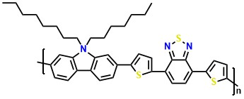 Poly[N-9'-heptadecanyl-2,7-carbazole-alt-5,5-(4',7'-di-2-thienyl-2',1',3'-benzothiadiazole)