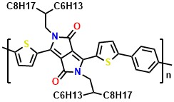 Poly{2,2'-[(2,5-bis(2-hexyldecyl)-3,6-dioxo-2,3,5,6-tetrahydropyrrolo[3,4-c]pyrrole-1,4-diyl)]dithiophene-5,5'-diyl-alt-benzen-1,4-diyl}