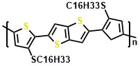 2-(2-(hexadecylthio)-4-methylcyclopenta-1,3-dien-1-yl)-5-(3-(hexadecylthio)-5-methylthiophen-2-yl)thieno[3,2-b]thiophene