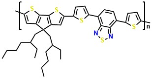 Poly[2,6-(4,4-bis(2-ethylhexyl)-4H -cyclopenta-[2,1-b :3,4-b' ]dithiophene-alt-4,7-bis(thiophen-2-yl)benzo-2,1,3-thiadiazole]