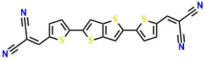 2,2'-((Thieno[3,2-b]thiophene-2,5-diylbis(thiophene-5,2-diyl))bis(methanylylidene))dimalononitrile,