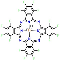 Titanium oxide-1,2,3,4,8,9,10,11,15,16,17,18,22,23,24,25-hexadecafluoro phthalocyanine