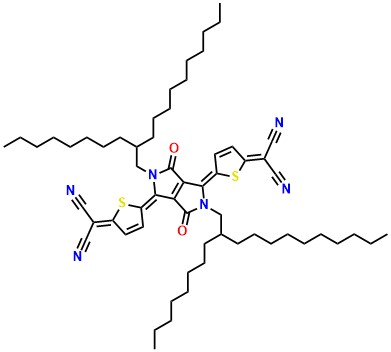 2,2'-[[2,3,5,6-Tetrahydro-2,5-bis(2-octyldodecyl)-3,6-dioxopyrrolo[3,4-c]pyrrole-1,4-diylidene]di-5,2-thiophenediylidene]bis[propanedinitrile]