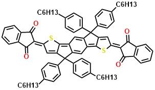 2,2'-(4,4,9,9-tetrakis(4-hexylphenyl)-s-indaceno[1,2-b:5,6-b']dithiophene-2,7(4H,9H)-diylidene)bis(1H-indene-1,3(2H)-dione)