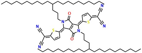 2,2'-((2,5-Bis(4-decyltetradecyl)-3,6-dioxo-2,3,5,6-tetrahydropyrrolo[3,4-c]pyrrole-1,4-diylidene)bis(thiophene-5,2(5H)-diylidene))dimalononitrile