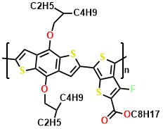 octyl 6-(4,8-bis((2-ethylhexyl)oxy)-6-methylbenzo[1,2-b:4,5-b']dithiophen-2-yl)-3-fluoro-4-methylthieno[3,4-b]thiophene-2-carboxylate
