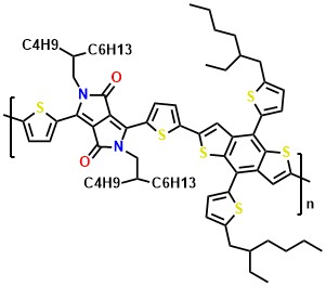 Poly{2,6'-4,8-di(5-ethylhexylthienyl)benzo[1,2-b;3,4-b]dithiophene-alt-5-dibutyloctyl-3,6-bis(5-bromothiophen-2-yl)-pyrrolo[3,4-c]pyrrole-1,4-dione}