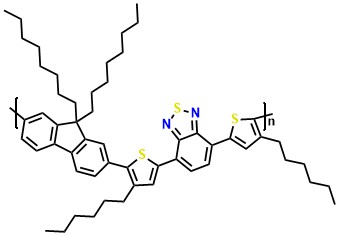 Poly[4-(5-(9,9-Dioctyl-9H -fluoren-2-yl)-4-hexylthiophen-2-yl)- 7-(4-hexylthiophen-2-yl)benzo[c][1,2,5]thiadiazole]