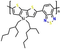 Poly[2,6-(4,4’-bis(2-ethylhexyl)dithieno[3,2-b:2’,3’-d]silole)-alt-4,7-(2,1,3-benzothiadiazole)]