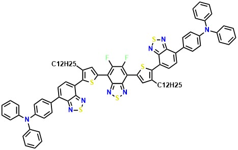 4,4'-(((5,6-difluorobenzo[c][1,2,5]thiadiazole-4,7-diyl)bis(3-dodecylthiophene-5,2-diyl))bis(benzo[c][1,2,5]thiadiazole-7,4-diyl))bis(N,N-diphenylaniline)
