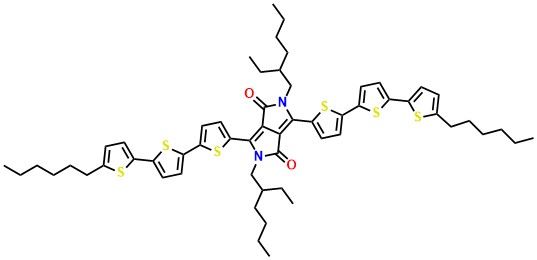 2,5-Bis(2-ethylhexyl)-3,6-bis(5''-hexyl-[2,2':5',2''-terthiophen]-5-yl)pyrrolo[3,4-c]pyrrole-1,4(2H,5H)-dione
