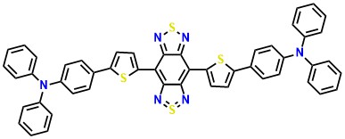 4,4'-Benzo[1,2-c:4,5-c']bis[1,2,5]thiadiazole-4,8-diyldi-5,2-thiophenediyl)bis[N,N-bis(phenyl)benzenamine