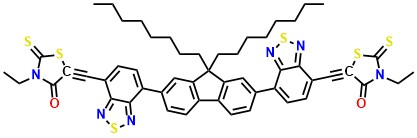 5,5'-[(9,9-Dioctyl-9H-fluorene-2,7-diyl)bis(2,1,3-benzothiadiazole-7,4-diylmethylidyne)]bis[3-ethyl-2-thioxo-4-thiazolidinone]