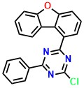 2-chloro-4-(dibenzofuran-1-yl)-6-phenyl 1,3,5-triazine