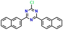 2-chloro-4,6-dinaphthalen-2-yl-1,3,5 triazine