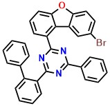 2-Biphenyl-2-yl-4-(8-bromo-dibenzofuran 1-yl)-6-phenyl-[1,3,5]triazine