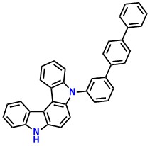 5-([1,1':4',1''-terphenyl]-3-yl)-5,8 dihydroindolo[2,3-c]carbazole