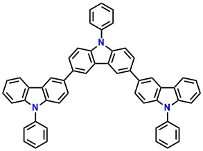 Tris-PCz 3,3':6',3''-Ter-9H-carbazole, 9,9',9''-triphenyl-