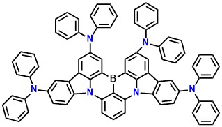 BN3 Indolo[3,2,1-de]indolo[3',2',1':8,1][1,4]benzazaborino[2,3,4-kl]phenazaborine-2,5,15,18-tetramine, N2,N2,N5,N5,N15,N15,N18,N18-octaphenyl-