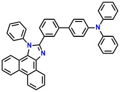 MTPA-PPI [1,1'-Biphenyl]-4-amine, N,N-diphenyl-3'-(1-phenyl-1H-phenanthro[9,10-d]imidazol-2-yl)-