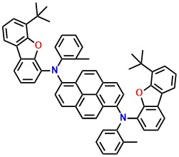 BD N1,N6-bis(6-(tert-butyl)dibenzo[b,d]furan-4-yl)-N1,N6-di-o-tolylpyrene-1,6-diamine