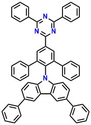 PPCzTrz 9-(5'-(4,6-Diphenyl-1,3,5-triazin-2-yl)-[1,1':3',1''-terphenyl]-2'-yl)-3,6-diphenyl-9H-carbazole