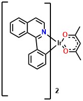Ir(piq)2(acac) Bis(1-phenylisoquinoline)(acetylacetonate)iridium(III)