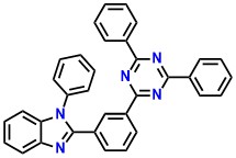 PIM-TRZ 2-(3-(4,6-Diphenyl-1,3,5-triazin-2-yl)phenyl)-1-phenyl-1H-benzo[d]imidazole