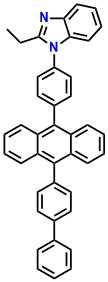 ANT-BIZ 1-(4-(10-([1,1'-biphenyl]-4-yl)anthracen-9-yl)phenyl)-2-ethyl-1H-benzo[d]imidazole