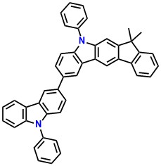DMIC-Cz Indeno[2,1-b]carbazole, 5,7-dihydro-7,7-dimethyl-5-phenyl-2-(9-phenyl-9H-carbazol-3-yl)-