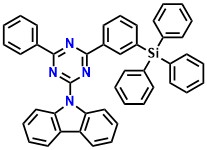SiCzTrz 9-(4-Phenyl-6-(3-(triphenylsilyl)phenyl)-1,3,5-triazin-2-yl)-9H-carbazole