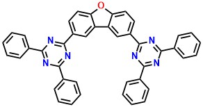 DBFTrz 2,8-bis(4,6-diphenyl-1,3,5-triazin-2-yl)dibenzo-[b,d]furan