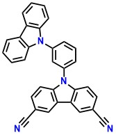 mCP-diCN 9H-Carbazole-3,6-dicarbonitrile, 9-[3-(9H-carbazol-9-yl)phenyl]-