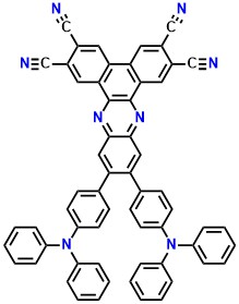 TPA-PZTCN 11,12-bis(4-(diphenylamino)phenyl)dibenzo[a,c]phenazine-2,3,6,7-tetracarbonitrile